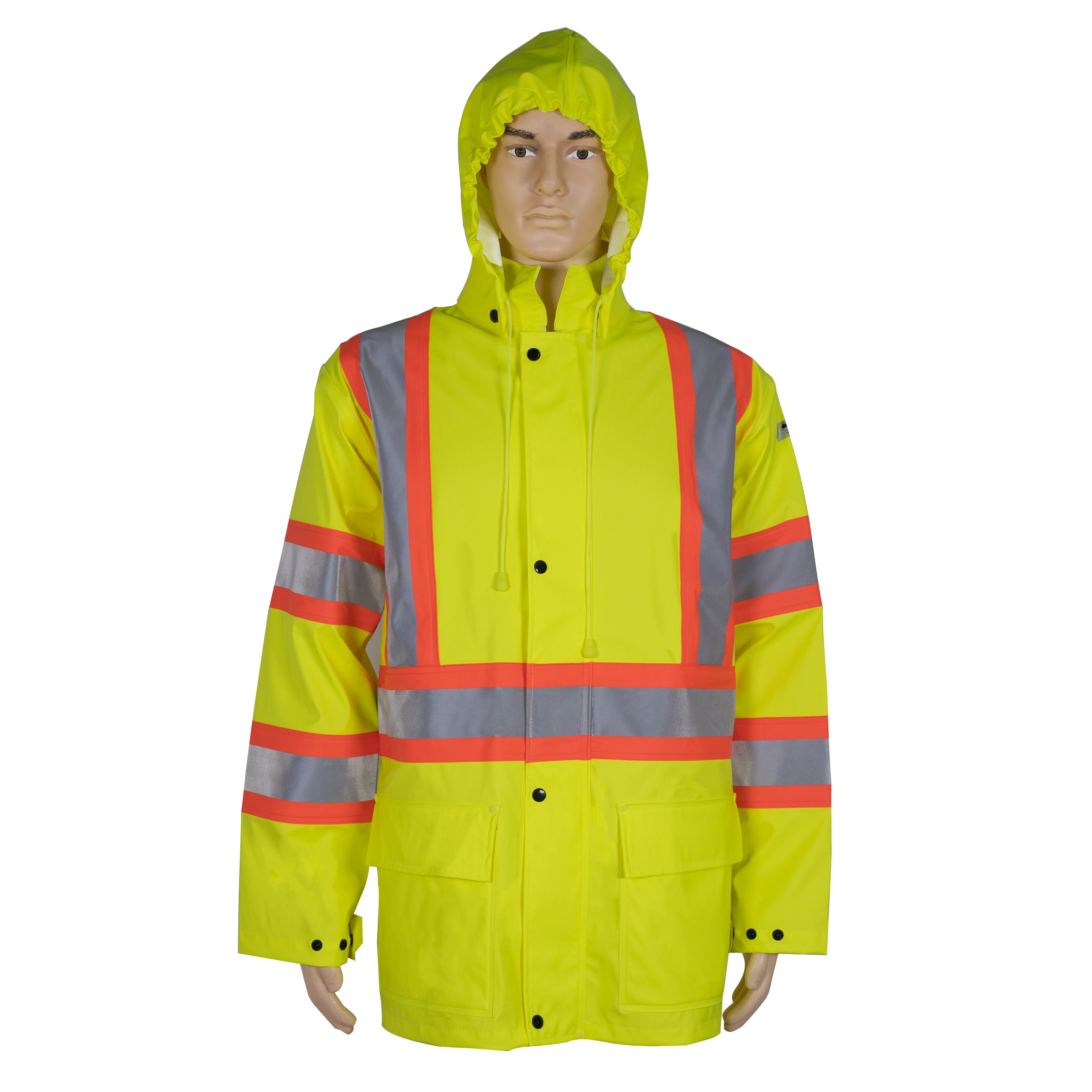 Hi Vis Men's Winter Workwear Construction Waterproof and Protective Polyester Uniform Flame Resistant Reflective and Breathable Welding Workwear Chemical Resistance Anti-Static Breathable Flame-Ret