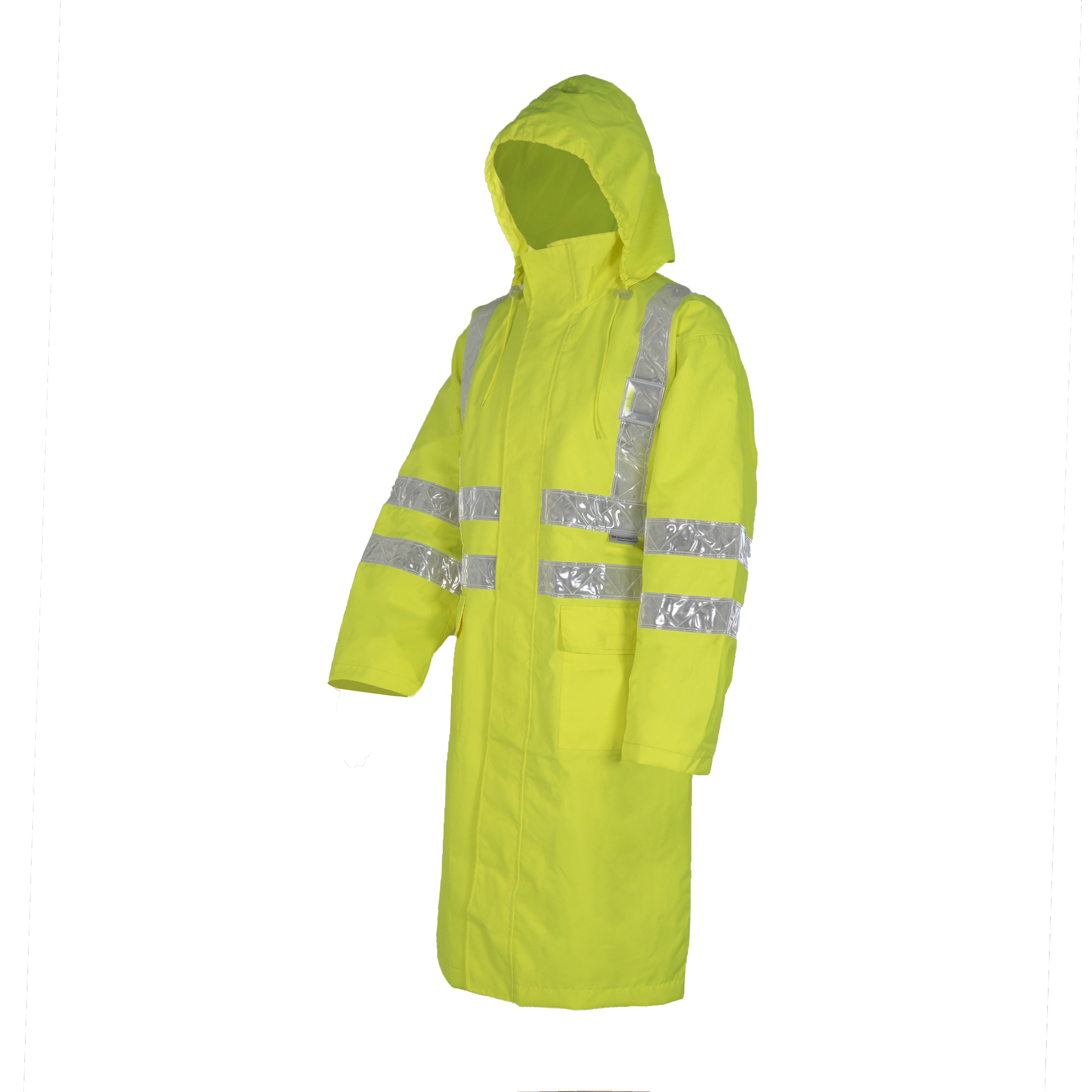 Hi Vis Men's Safety Uniform Workwear Raincoat Construction Cloth Wear with Waterproof Reflective Hi Visibility for Outdoor Work Chemical Resistance Anti-Static Breathable Flame-Retardant Water Resis