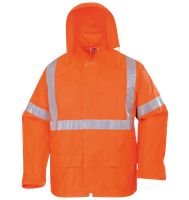 Flame Retardant PVC/ Polyester/PVC Rainsuit