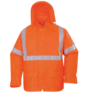 Flame Retardant PVC/ Polyester/PVC Rainsuit