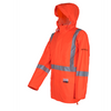 Hi Vis Men's Winter Workwear Flame Resistant Anti-Static Construction Uniform with Polyurethane Reflective Safety Arc Proof Work Chemical Resistance Anti-Static Breathable Flame-Retardant Water Resi