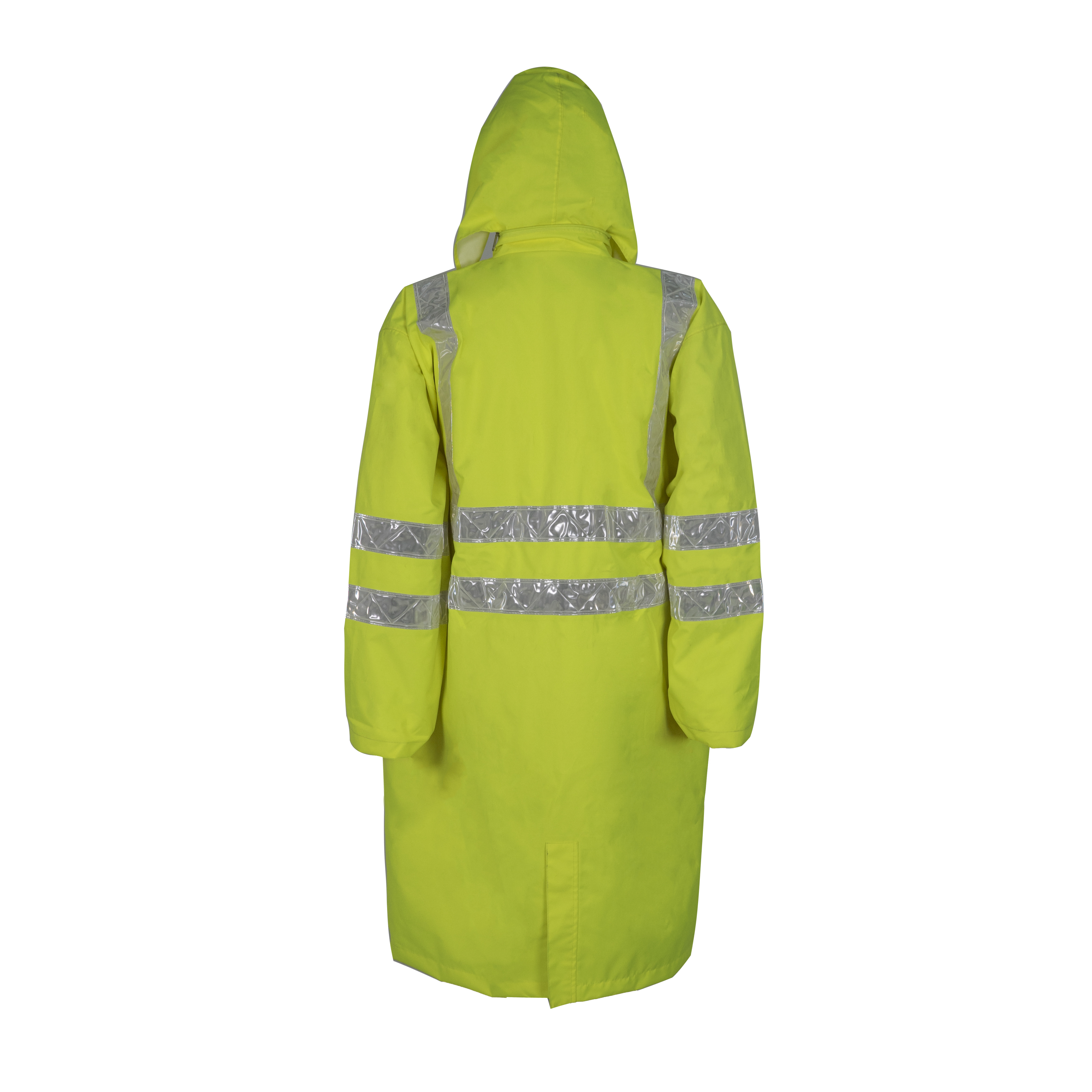 Hi Vis Men's Safety Uniform Workwear Raincoat Construction Cloth Wear with Waterproof Reflective Hi Visibility for Outdoor Work Chemical Resistance Anti-Static Breathable Flame-Retardant Water Resis