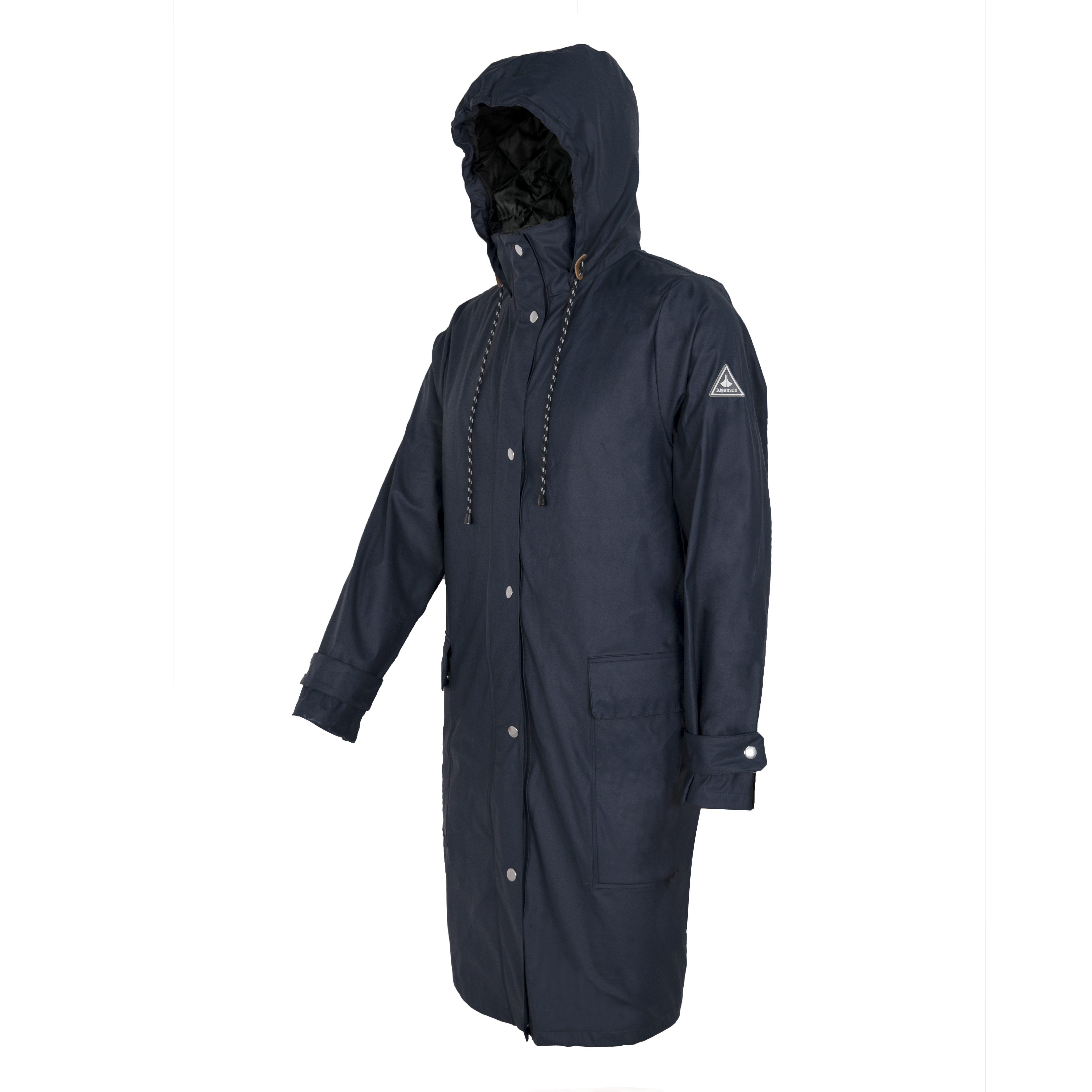 Custom Windproof Warm Waterproof PU Cotton Jacket for Adults for Outdoor Raincoat