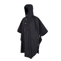 portable ristop waterproof PU rain cape poncho polyurethane rain poncho for adult