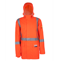 Hi Vis Men's Winter Workwear Flame Resistant Anti-Static Construction Uniform with Polyurethane Reflective Safety Arc Proof Work Chemical Resistance Anti-Static Breathable Flame-Retardant Water Resi